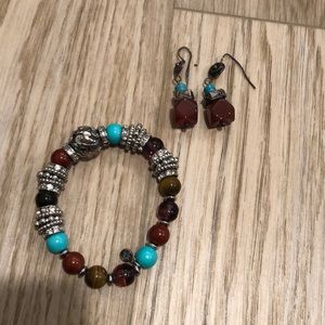 Earrings and Bracelet Set